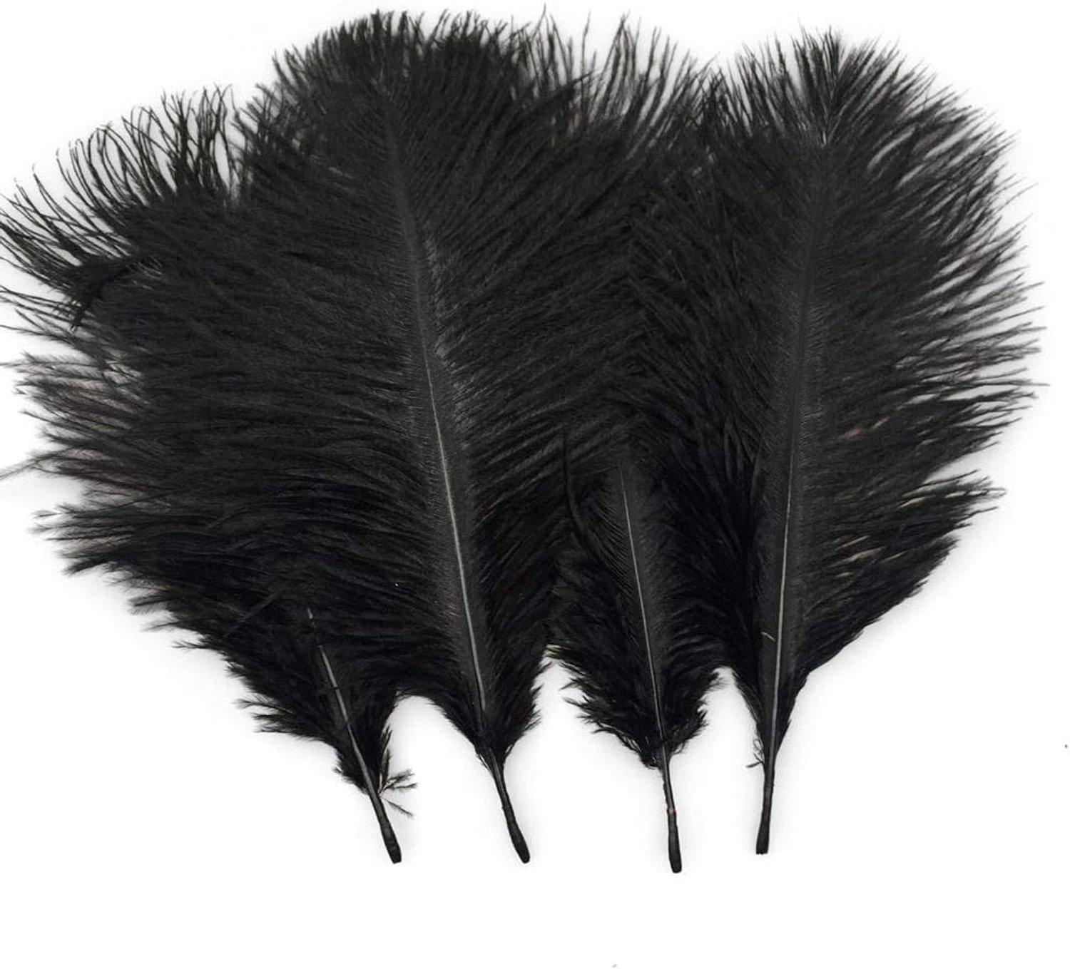 Ostrich veren set van 20 - 25-30 cm - Natuurlijk - Perfect voor bruiloften en feesten - Luxento