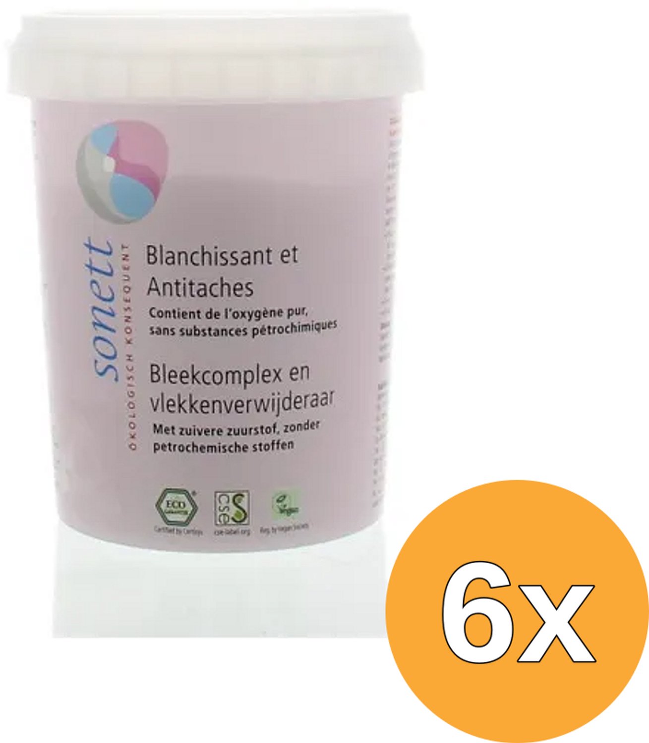 6x Sonett Bleekmiddel Zuurstof Basis (450 gr)