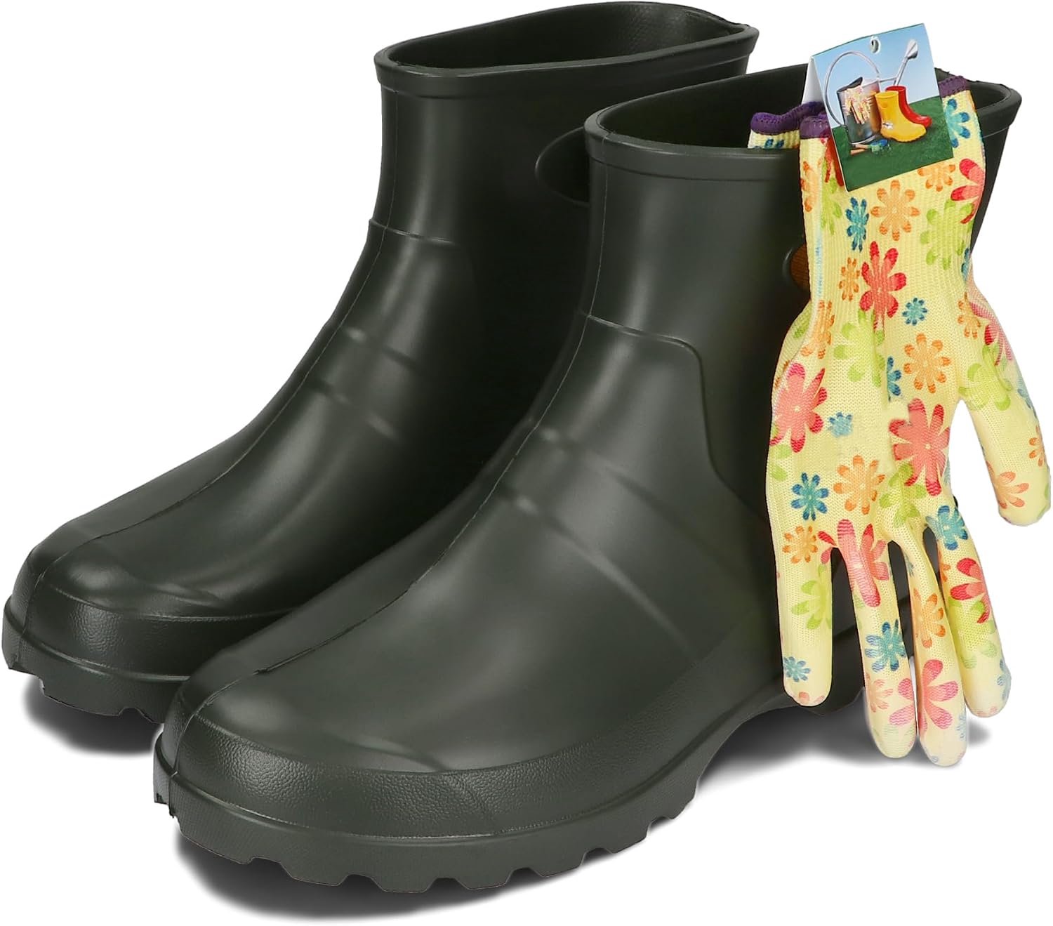 BeComfy Unisex Dames Heren EVA Laarzen Lichtgewicht Foam Tuinschoenen Rood Zwart Geel Groen 36-47 EU