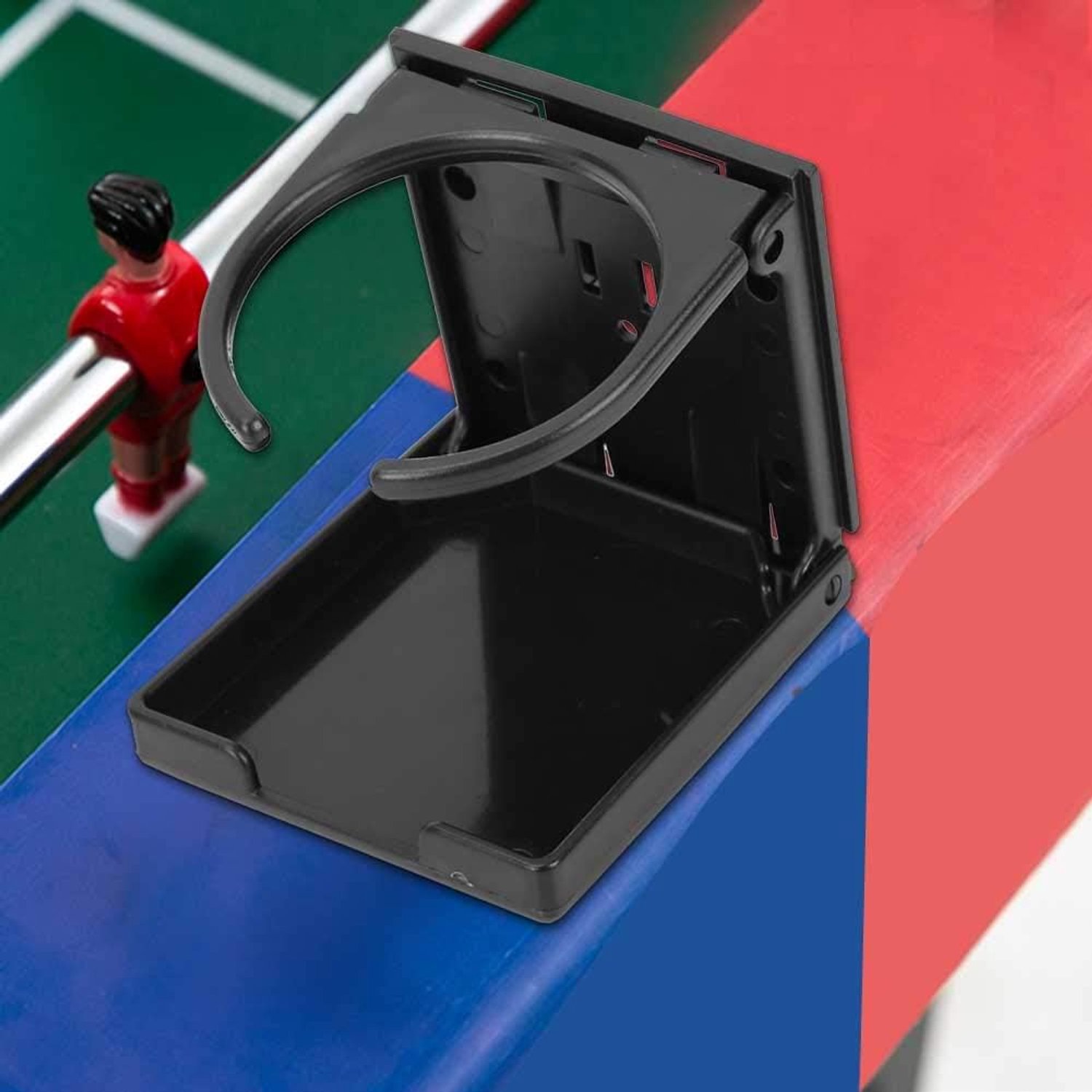 Nieuwe Zwarte Bekerhouderstandaard voor Auto, Stevig Tafelvoetbalaccessoire, Houdt Dranken Veilig, Draagbaar en Stevig Vast, Ideaal voor Buitenevenementen