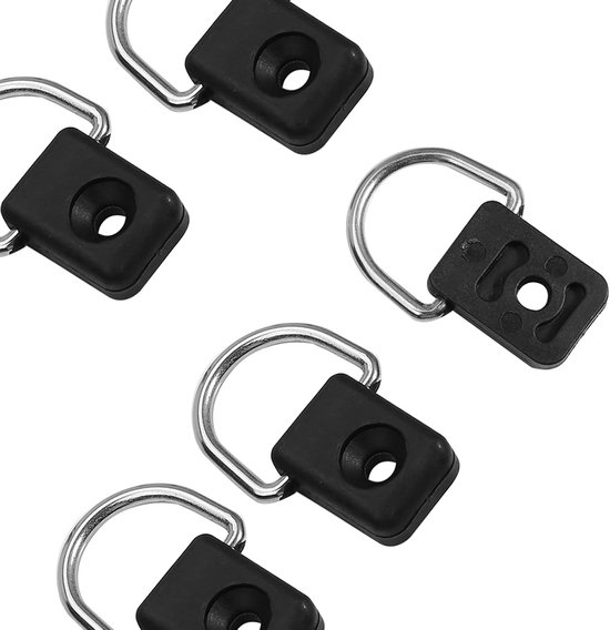 Lyrlody Kayak D Ringen 10 Stuks met M6 Schroeven, Nylon Roestvrij Staal — afbeelding 2