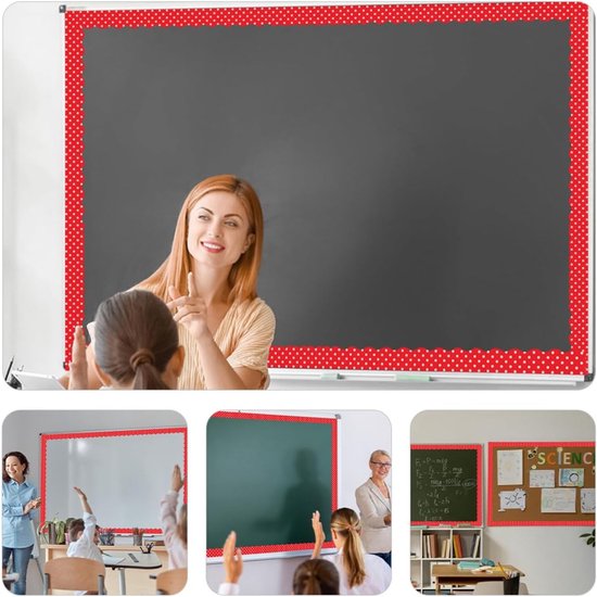 12stuks Magnetische Rand Voor Borden Decoratieve Trim Voor Krijtbord Whiteboard Eenvoudig Te Bevestigen Geschikt Voor School Kantoor — afbeelding 4