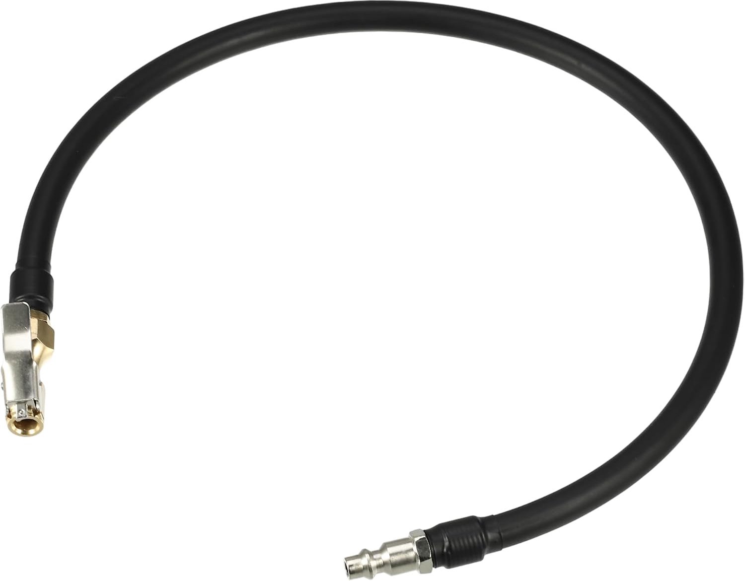 Motoforti Universal Inflatable Pump Hose Adapter Tire Valve Inflation Hose With Locking On Air Clamp, 60cm Hose - ShopVlot