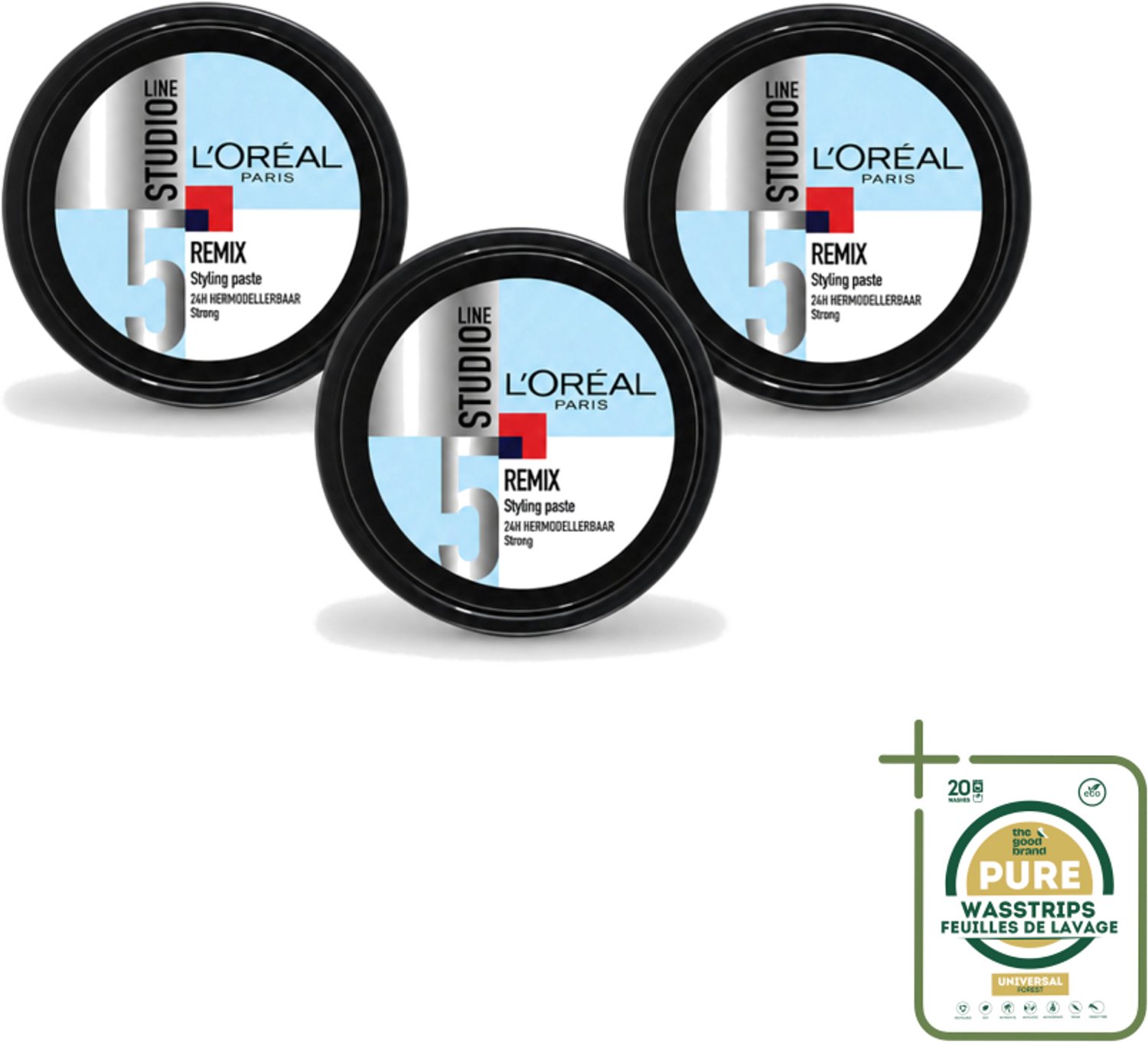 3 x L'Oréal Paris - Studio Line Remix - Wax - Sterke Fixatie - 150 ml - Haarkleur - Haartypen - Haartypen - Haartypen - Haartypen