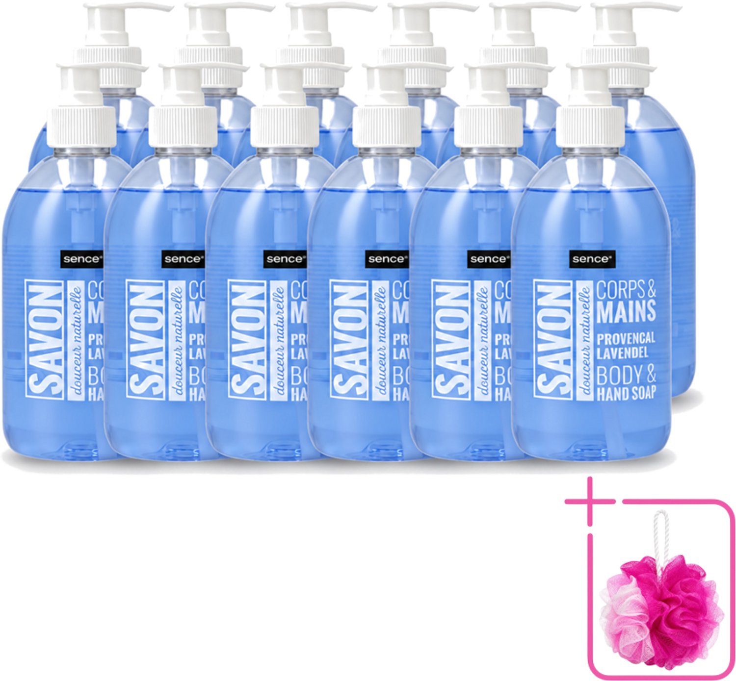 12 x Sence - Provencal Lavendel - Handzeep - Savon - 500 ml - Bulkverpakking - Handzeep - Douchemop - Lavendel