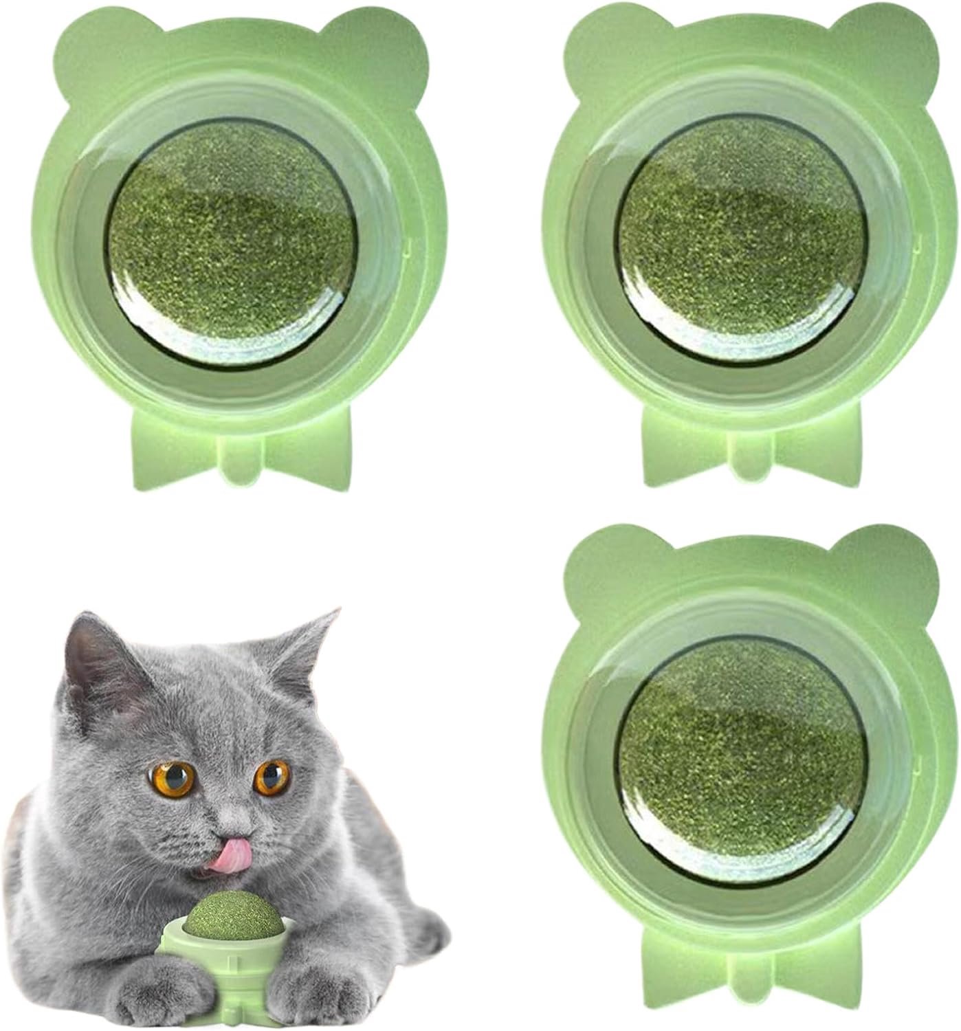 Kattenkruid speelbal 3 Stuks Interactieve Zilvervine Kauwsnacks