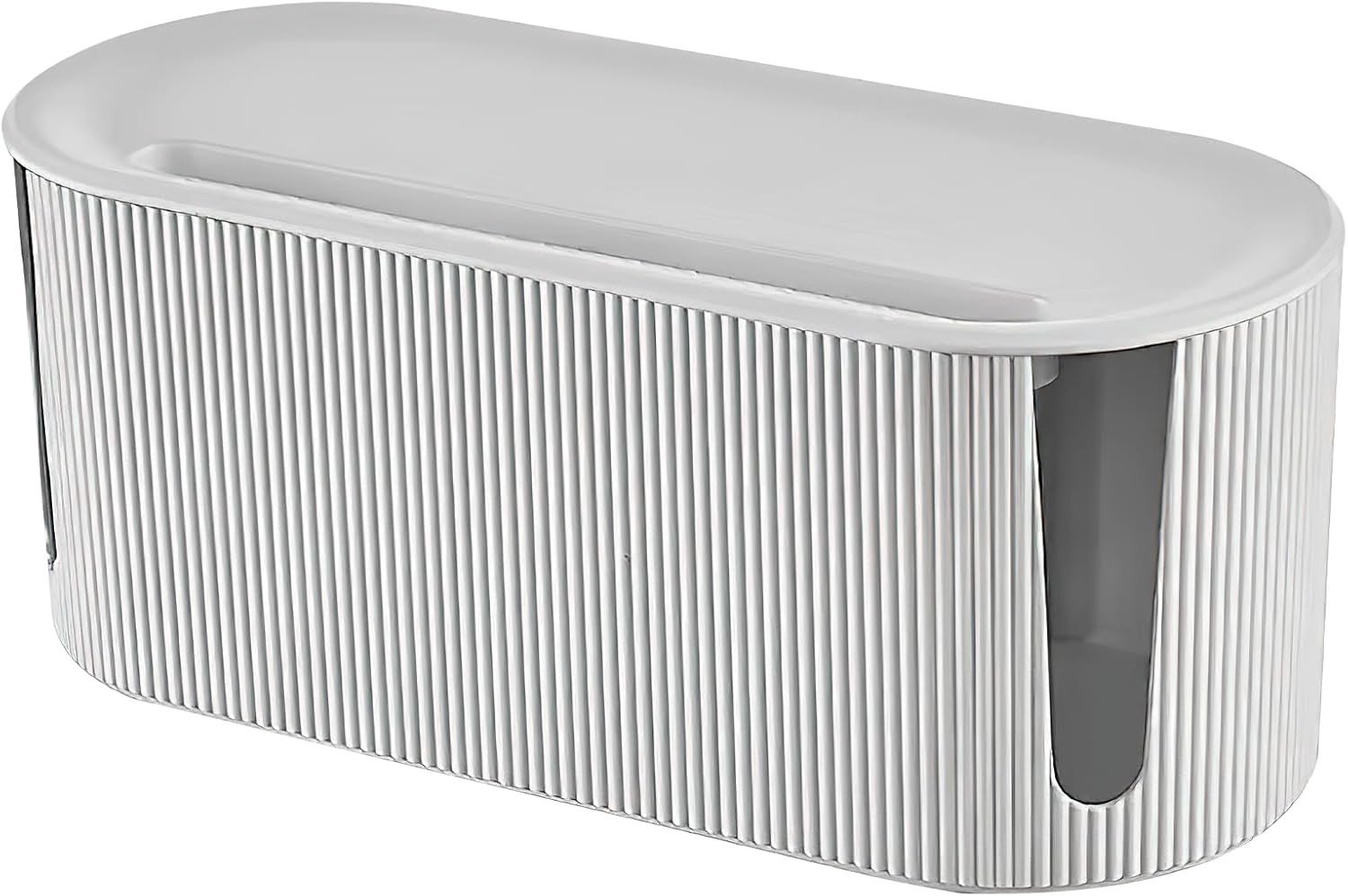Kabelopbergdoos met Deksel, Kabelorganizer voor Veilig Opbergen van Stroomstrips en Kabels, Kindveilige Kabelbeheerdoos voor Woonkamer en Bureau (Groen)