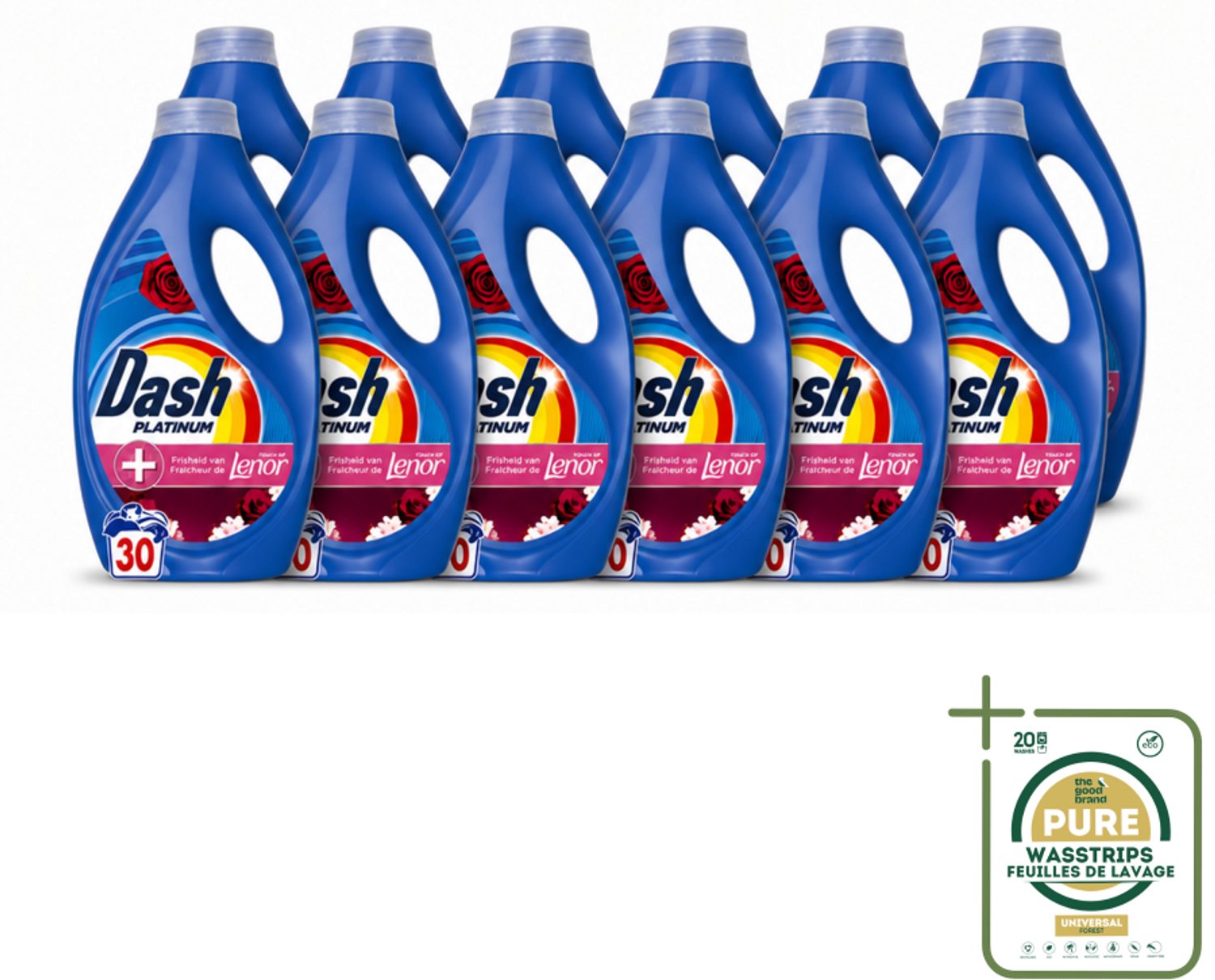 12 x Dash – Wasmiddel – Jasmin & Rose de Mai – 1350 ml - Wasstrips - Wasmiddel - Wasmiddel Voor Gekleurde Was - Wasmiddel Met Jasmin En Roos - Wasmiddel Met Frisse Geur - Wasmiddel Voor Vlekken