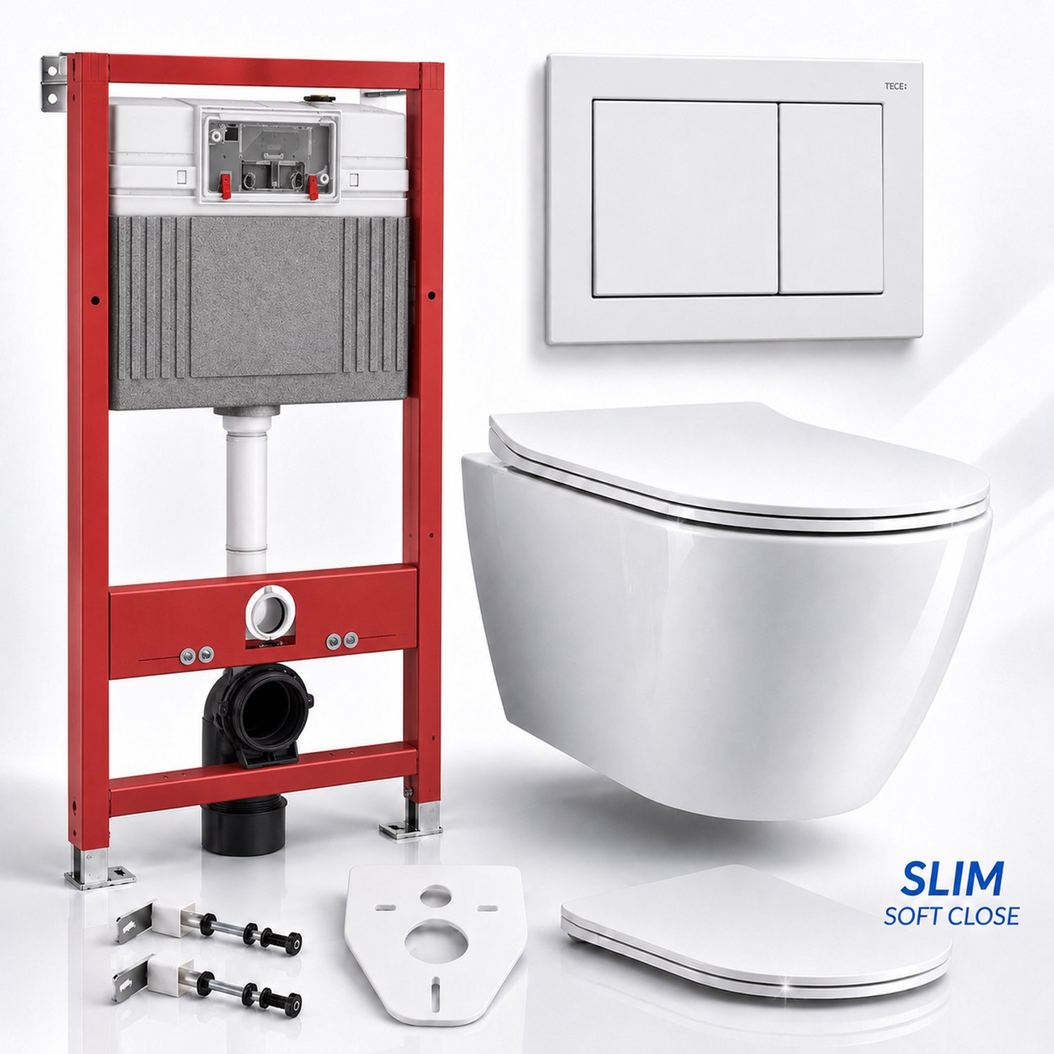 Badland toiletset - TECEbase 3/6L100 - ROLO wit - TECEbase wit - 9240700