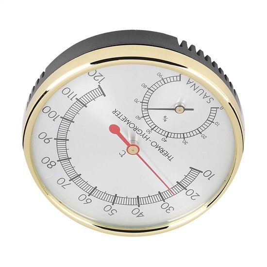 lyrlody Sauna Ruimte Thermometer Hygrometer 10 Tot 120 C 0 Tot 100 RH — afbeelding 5