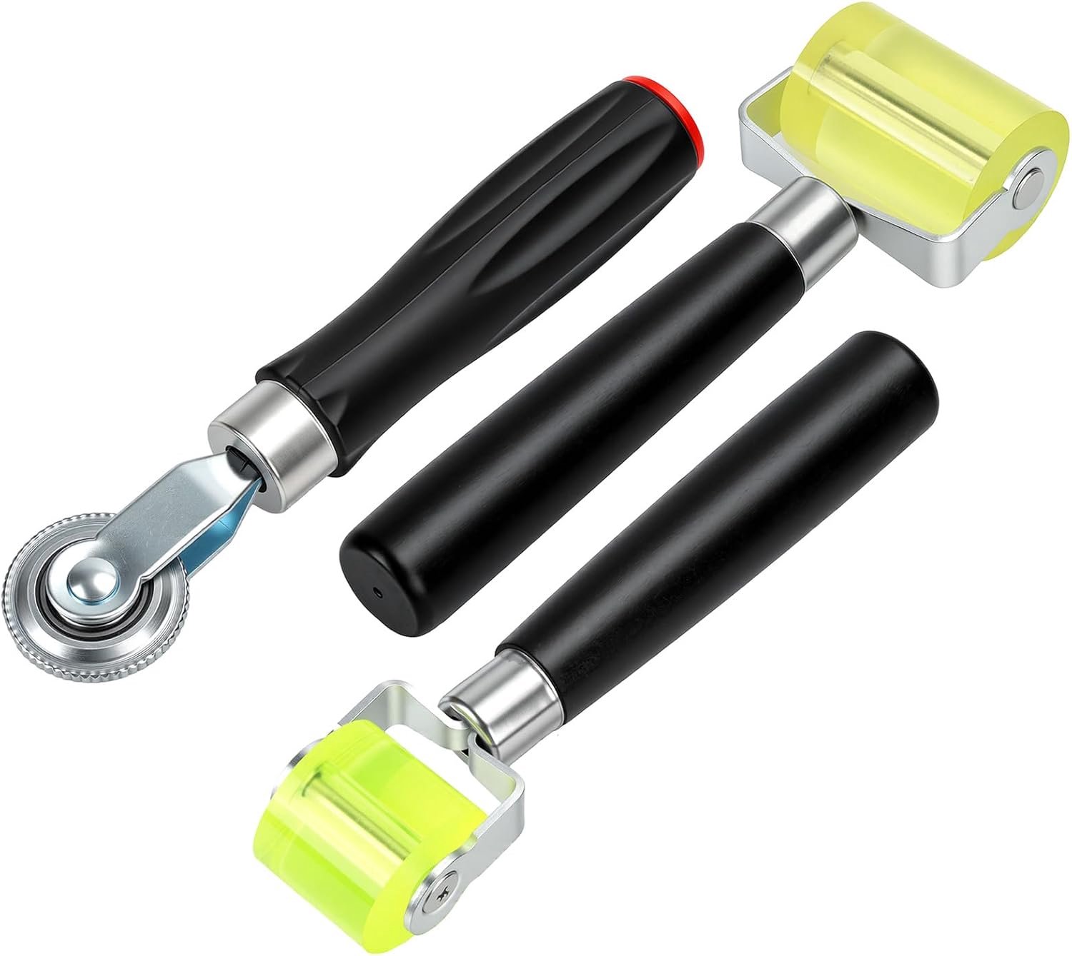 3 stuks siliconen drukrollers, 3 mm/30 mm/50 mm, rubberen drukroller, gereedschap voor schokdempers, behangranden - ShopVlot
