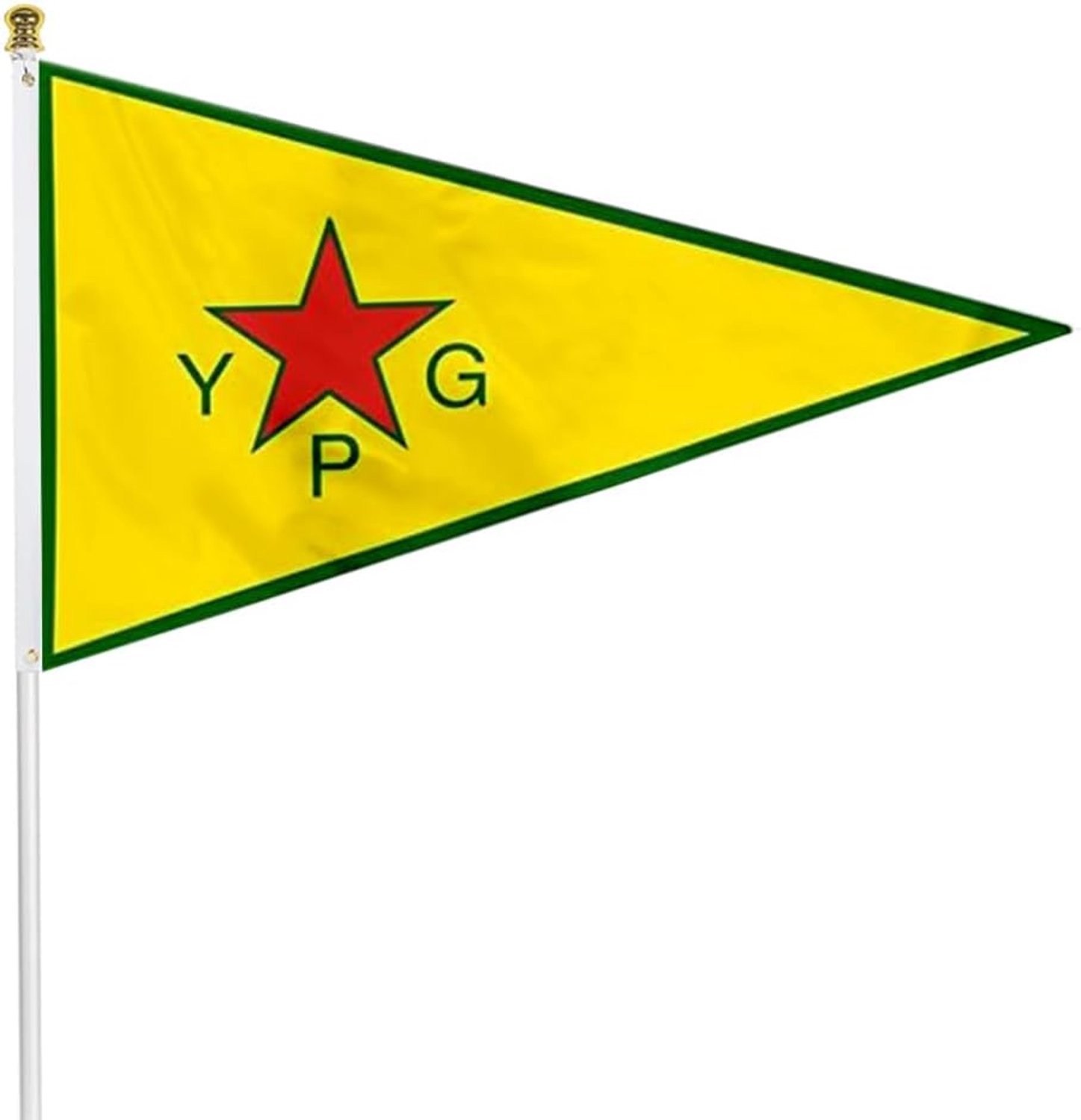 Fyon People's Protection Units YPG; Officiële gewapende vleugel van het Koerdische Hoogste Comité Banner landscap 3x5ft