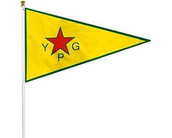 Fyon People's Protection Units YPG; Officiële gewapende vleugel van het Koerdische Hoogste Comité Banner landscap 3x5ft