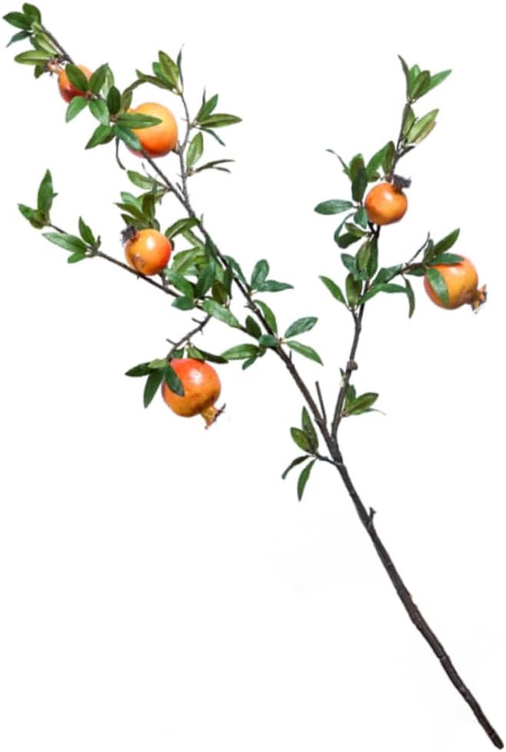 1stuk Kunstmatige Granaatappel Fruit Realistische Decoratieve Neppers Plant Voor Thuis Kantoor Slaapkamer Bruiloft Decoratie Oranje
