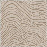 Grafisch behang Profhome 395071-GU vliesbehang gestructureerd met abstract patroon en metalen accenten beige goud grijs 5,33 m2