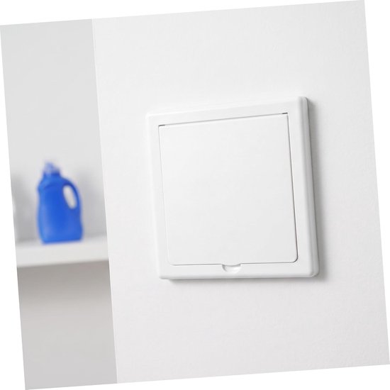 2 Stuks Ultradunne Waterdichte Type Stopcontactafdekking met Flip Beschermklep Kinderveilig voor Balkon Tuin Verhuurwoningen Wit Kunststof voor Thuis Kantoor — afbeelding 4