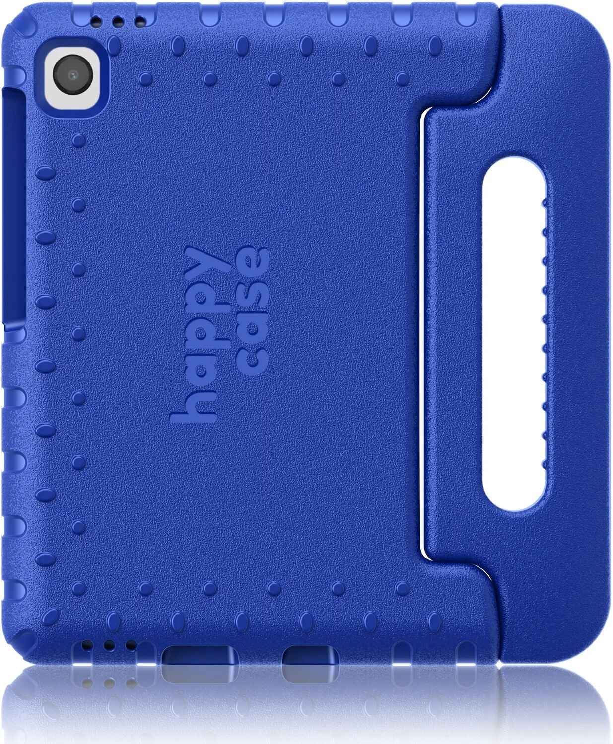 HappyCase Kinder Tablethoes Geschikt voor Samsung Galaxy Tab A11 Plus / A9 Plus | Kindvriendelijke Hoes | Beschemhoes | Kinderhoes | met Handvat en Standaard | Donker Blauw