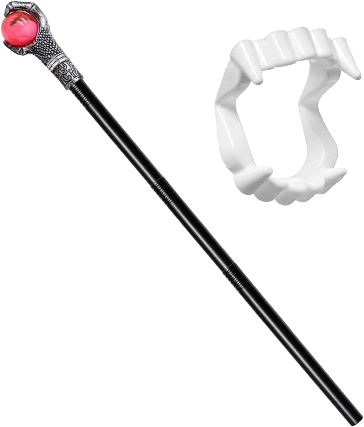 Magische toverstaf scepter van 110 cm voor tovenaars en fantasyliefhebbers, perfect voor kostuums en rollenspellen