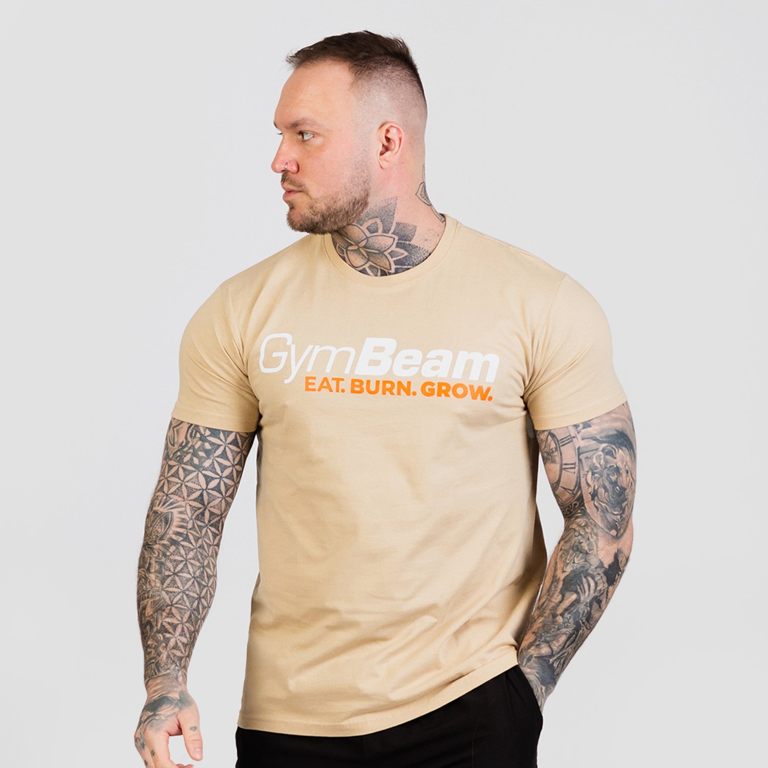 GymBeam Kweek T-shirt Zand S