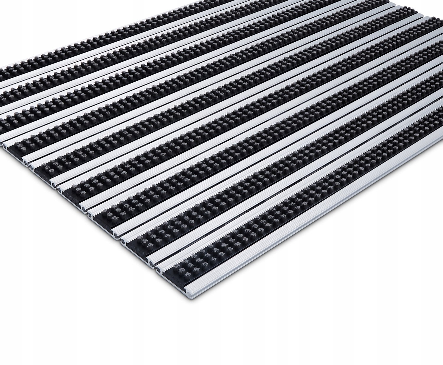 Polentex Deurmat Aluminium Borstel Grijs 100x50 cm - Combi Junior 12
