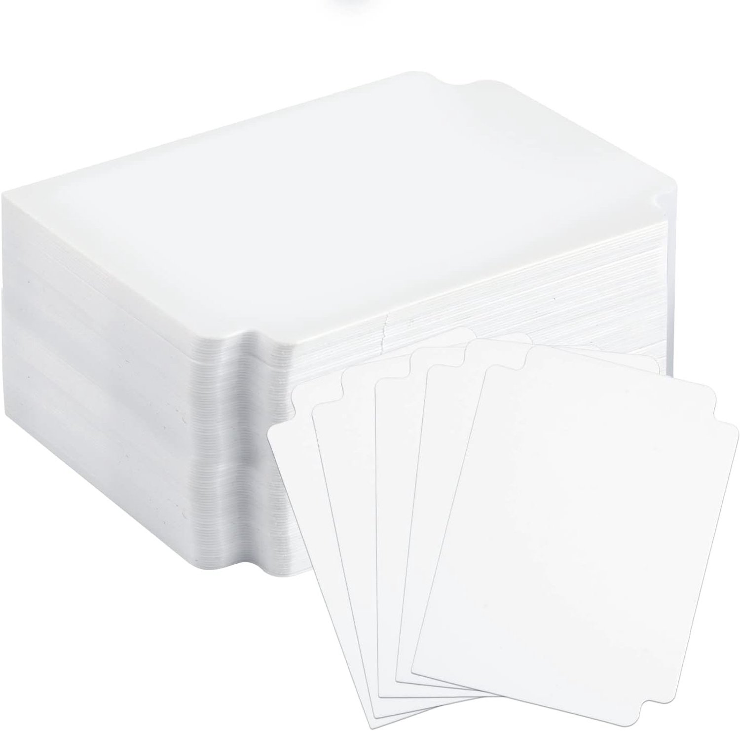 100 Stuks Kaartverdeler, 93x69mm Plastic Tabs voor Trading Cards, Organiseer Spellen en Sportbenodigdheden
