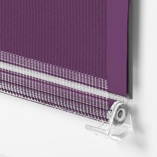 Sonello Duo Rolgordijn Zonder Boren 90x210cm Klemmfix Paars voor Ramen — afbeelding 3