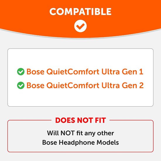 WC PadZ QC Ultra - Oorkussens voor Bose QuietComfort Ultra Gen 1 & 2 — afbeelding 3