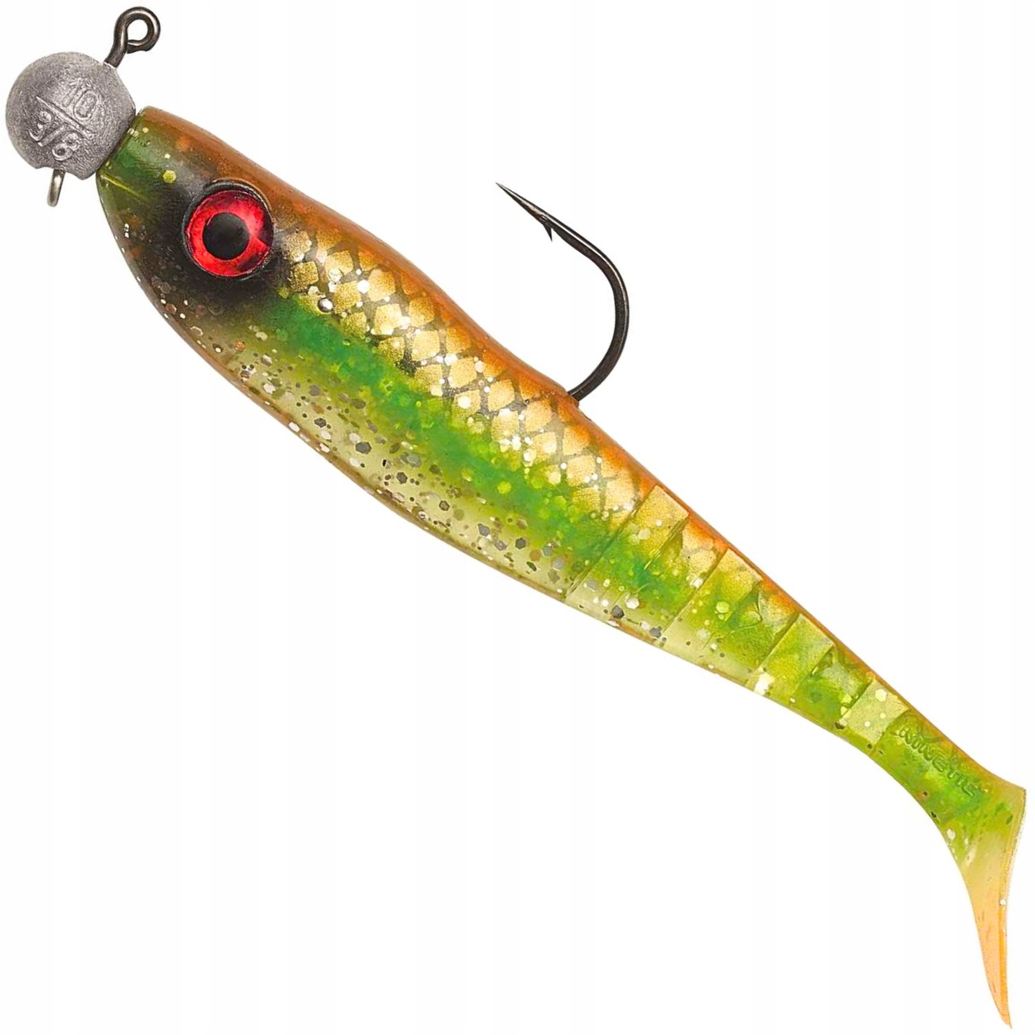 Zonderde Rubberen Vissen 11cm Set 3st Vliegvis Aas voor Baars en Snoek