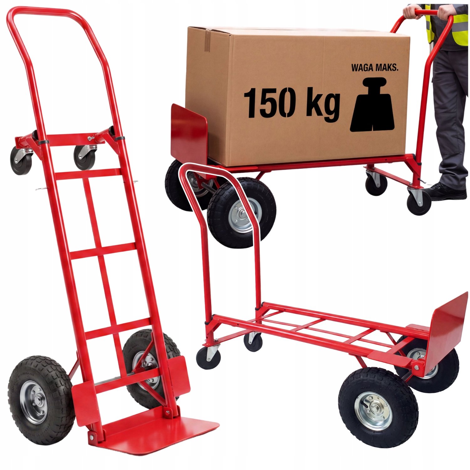 Mlynarka Transportwagen 2-in-1 Opvouwbaar - 150kg