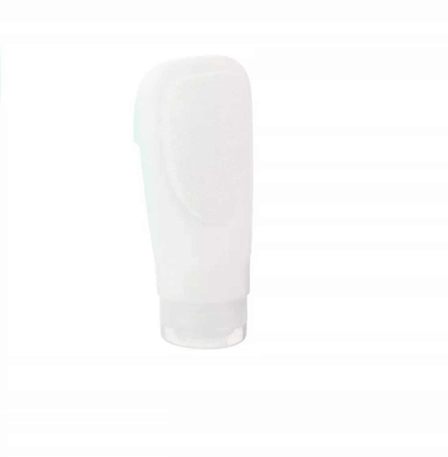 Merkloze 2-in-1 Reisfles 60ml - Douchegel & Massageborstel - Wit