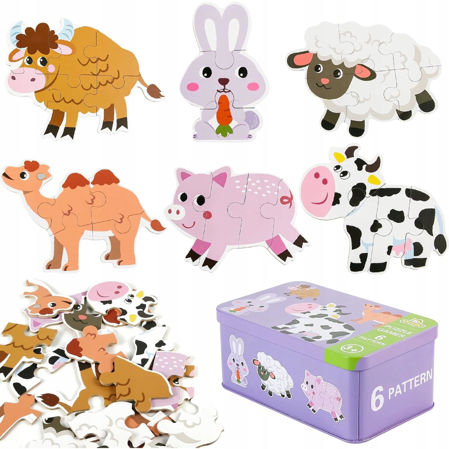 Mijn Eerste Boerderij Puzzel 28 Stukjes in Blik voor Kinderen