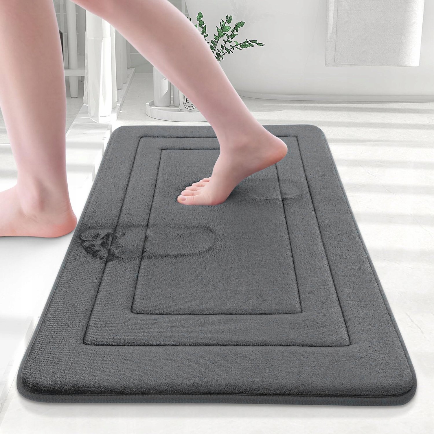 3-delige Antislip Badkamermatten Set - Zacht & Absorberend