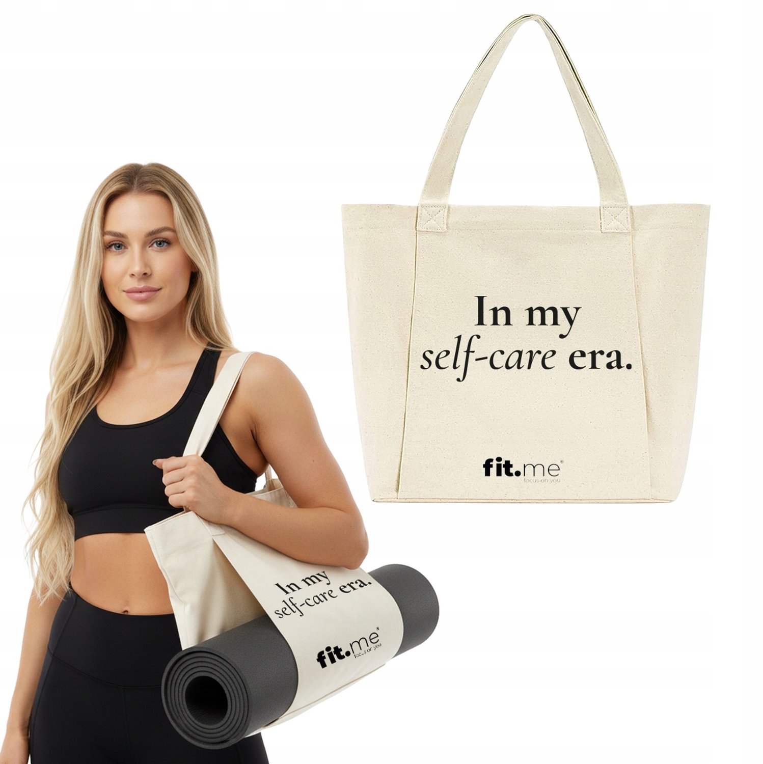 Fit.Me Katoenen Yogamat Tas - Sport, Fitness, Pilates