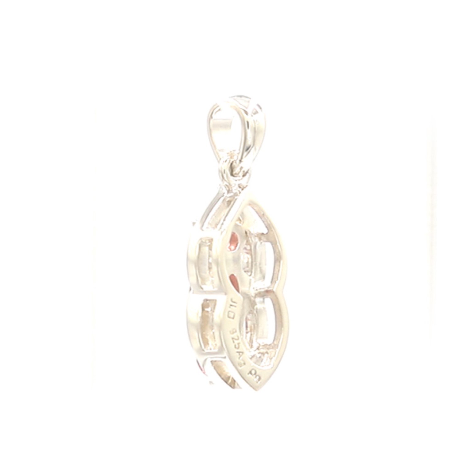 Cavill - Zilveren Hanger 925 Sterling - 0,381 ct Braziliaanse Roze Toermalijn - Ovaal & Rond - Elegante Kleurrijke Dames Sieraden