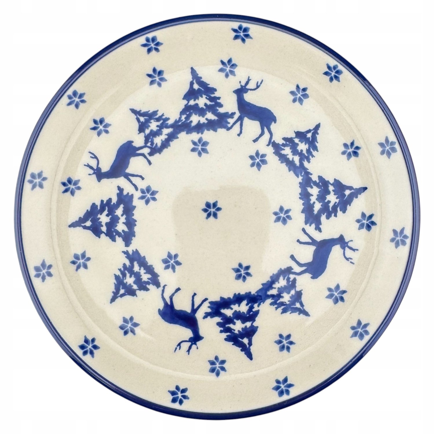 Bolesławiec Dessertbord 15,5 cm - Handgemaakt met Decoratie 1931X