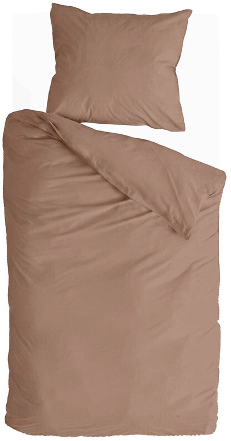 Byrklund Dekbedovertrek Quiet Cozy - 140x220 - 100% Katoen (BCI) - Latte