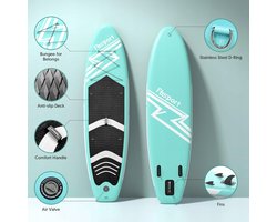 Fbsport Opblaasbare SUP Board Graffiti Yellow - Compleet met Pomp & Peddel