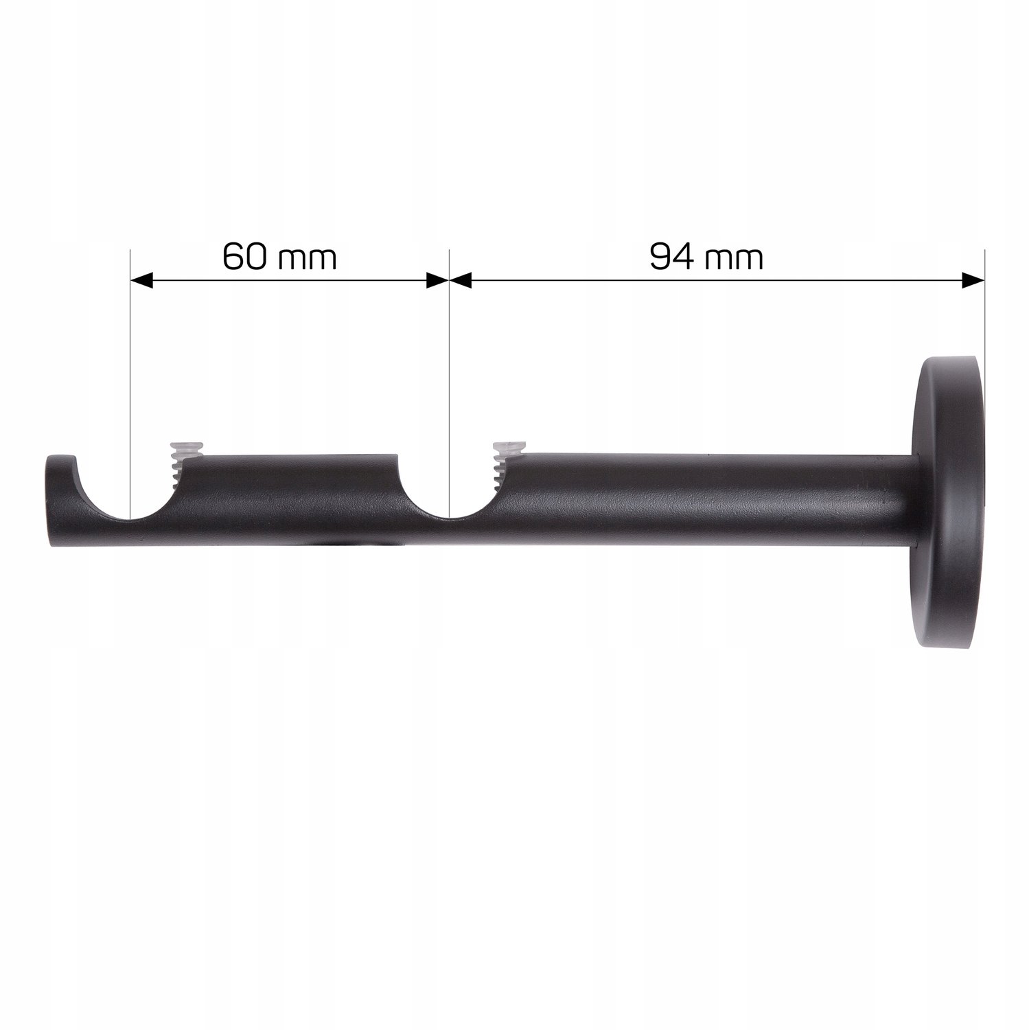 Dubbele Gordijnroede 400cm 19/19mm Modern - Configureerbaar