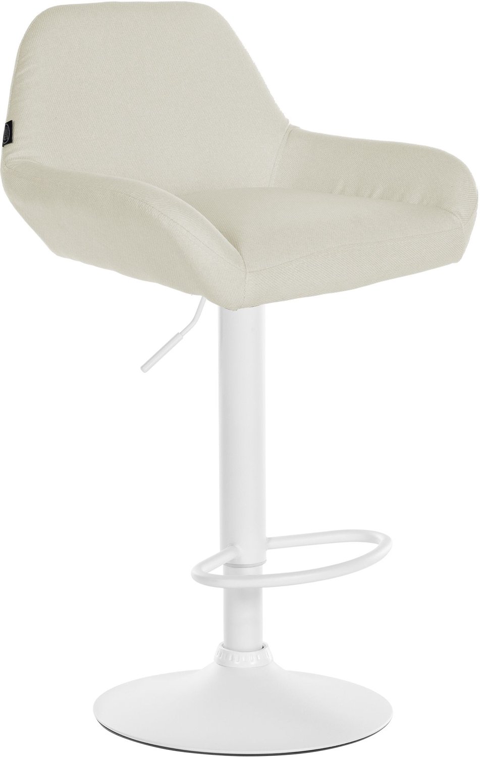 Luxe Comfort Torino 0119 barkruk - stof - crème wit/creme