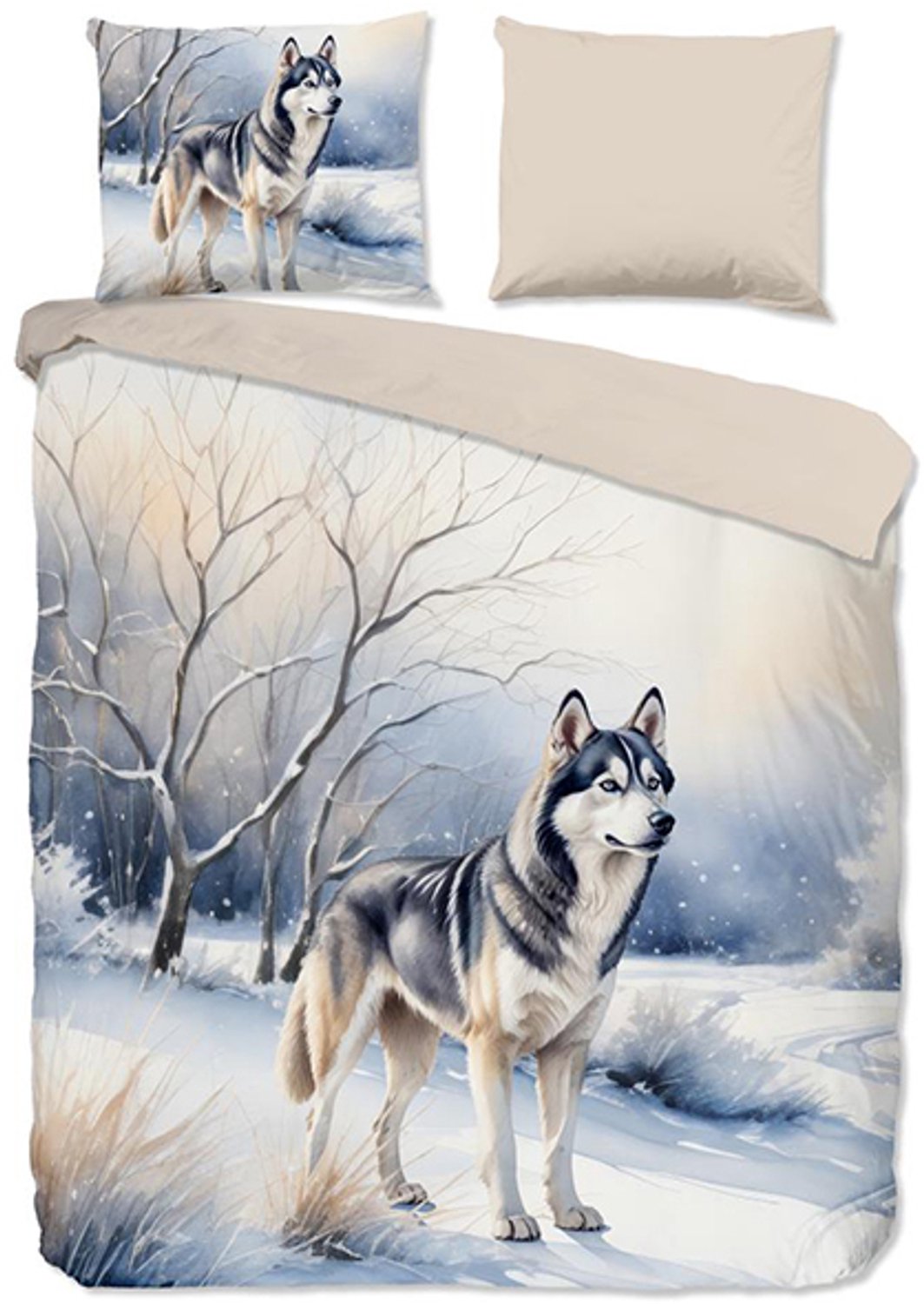 Pure North Dekbedovertrek Zand-2-persoons (200 x 200/220 cm) Beige