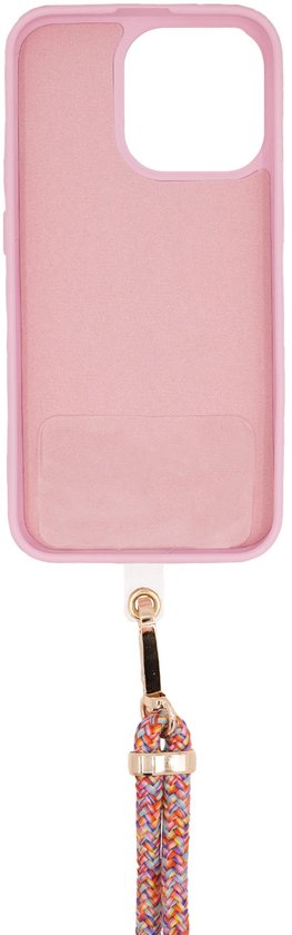 xoxo Wildhearts Telefoonkoord Universeel - Koord voor telefoon - Easy Cord - Telefoonbandjes - Ketting voor telefoon - Koord voor telefoon universeel - Koord voor telefoon Samsung - Telefoonkoord iPhone - Phone Cord - Regenboog & Goud