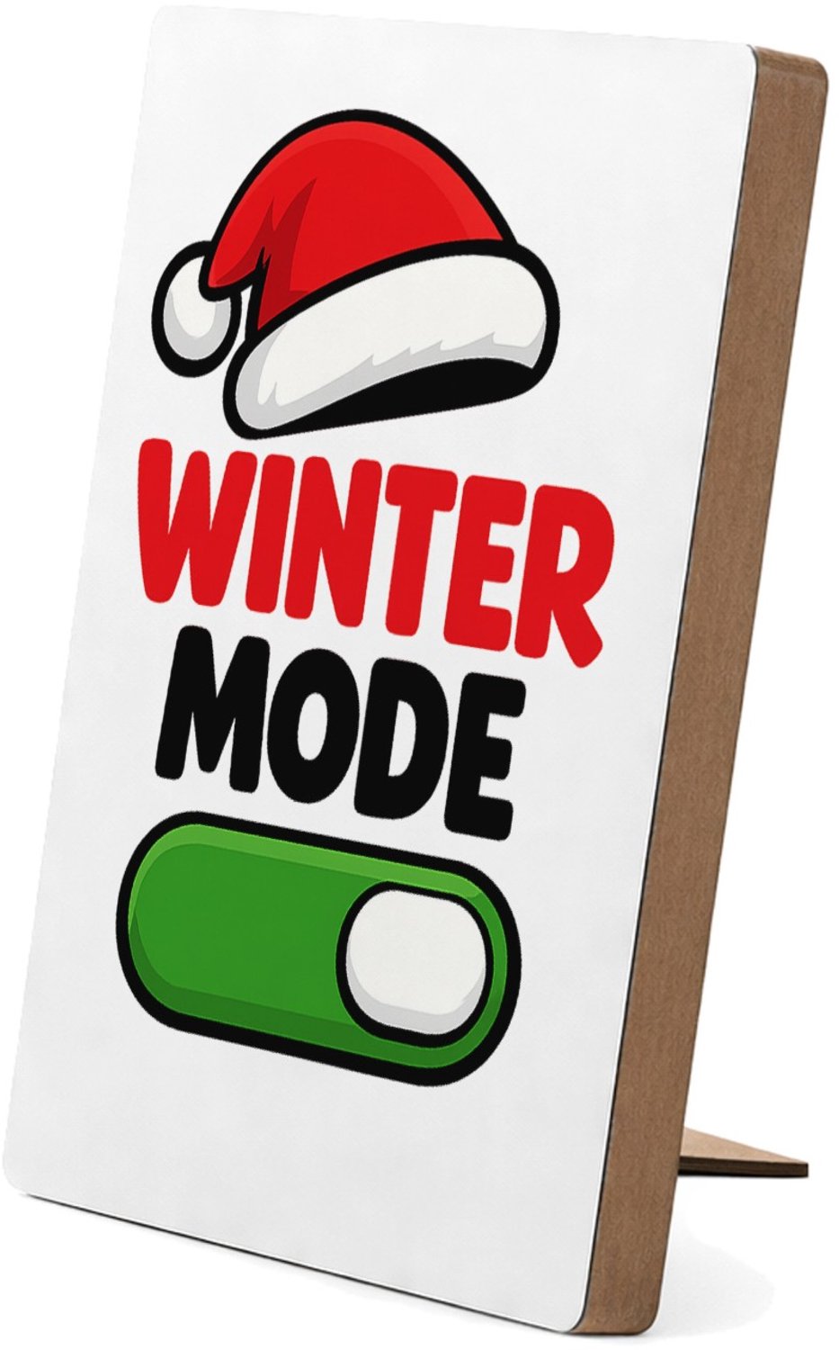 Mr Cadeautjes Glasframe/MDF 12,7 x 17,8 - design Feestmodus voor een andere tijd van het jaar met hetzelfde a | cadeau Wit