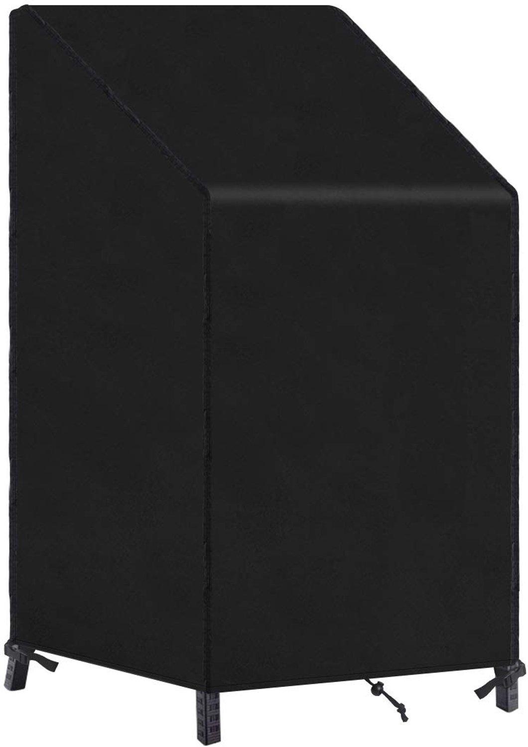 Famanu Waterdichte beschermhoes voor tuinstoelen, stapelstoelen, 65 x 75 x 85 x 120 cm, weerbestendig en UV-bestendig, biedt uitstekende bescherming tegen regen, sneeuw en UV-stralen voor buitengebruik wit
