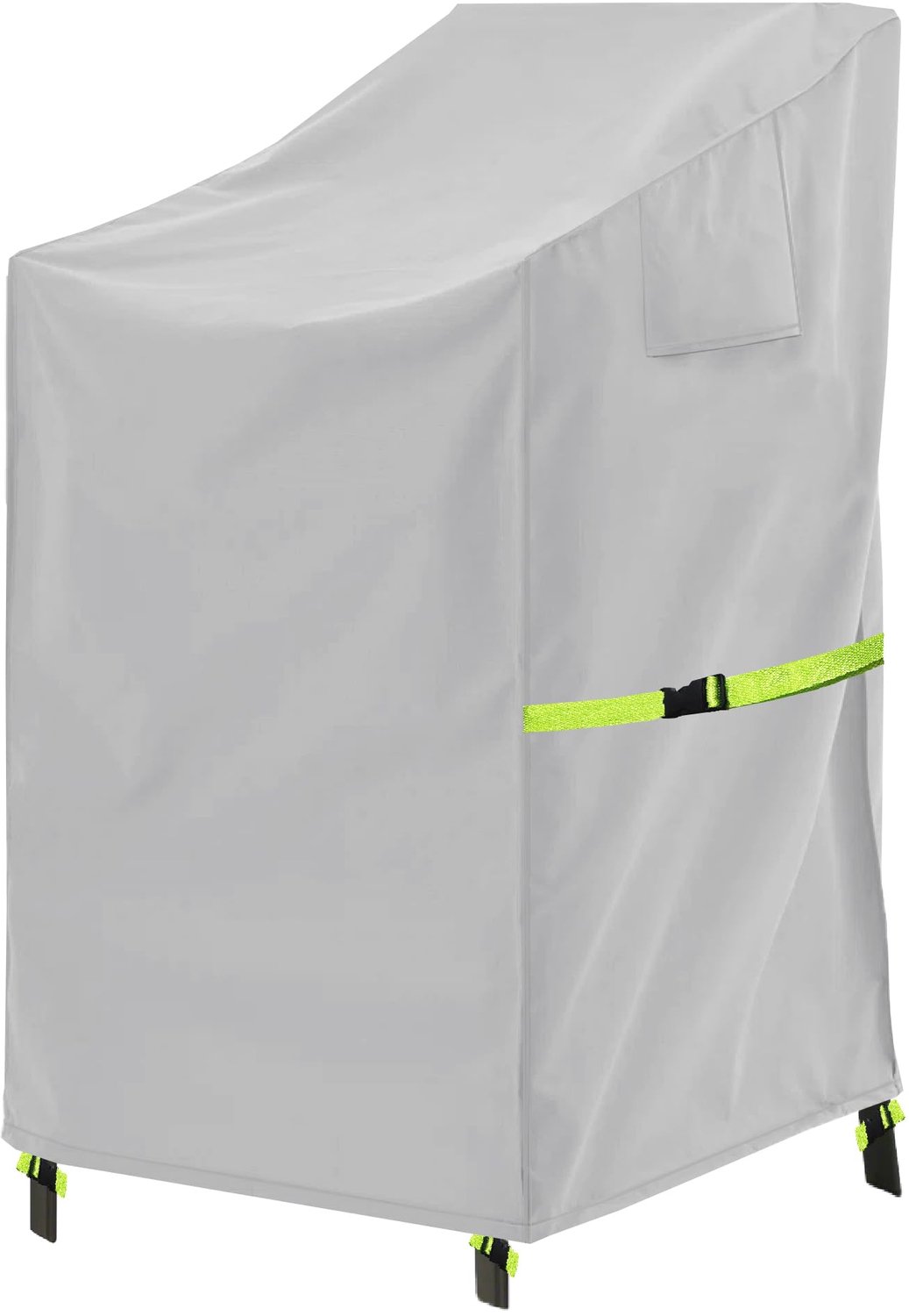 Famanu Waterdichte tuinstoelhoes, 1 stuk, 600D Oxford, afmetingen 71 x 91 x 80/120 cm, winddicht en duurzaam, perfect voor het onderhouden van je tuinmeubelen in alle seizoenen wit