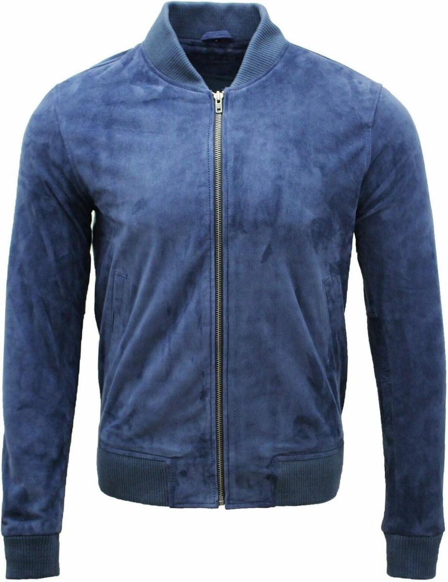 Suede Leren Bomberjack voor heren
