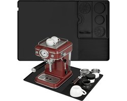koffiemat met convexe rand, 2-in-1 onderlegger, koffiezetapparaat met scheidbare tampermat, siliconenmat, koffiezetapparaat, accessoires voor Ninja Luxe Café/Pro/Premier/ES601/ES701 andere