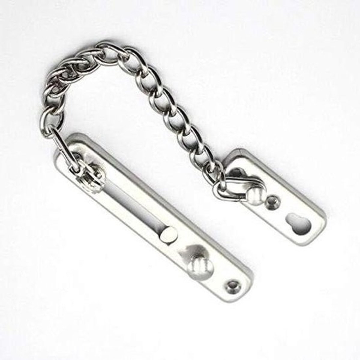 Anti Diefstal Deurketting - Veiligheidsketting Deur - Bezoekers Identificeren - Gehard Gelast Staal - 1 Stuk - Zilver