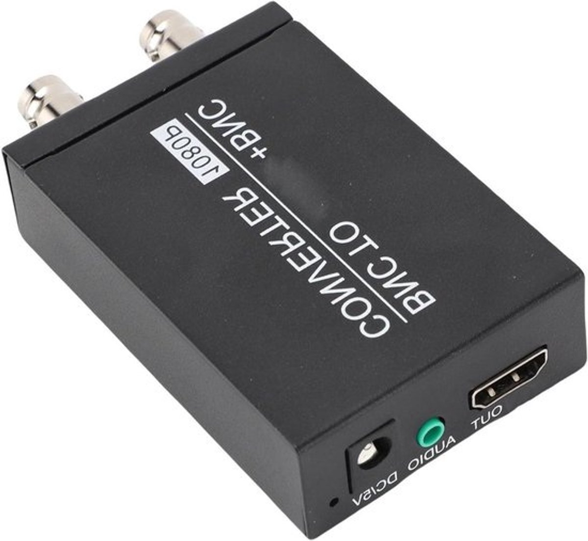 BNC naar HDMI Converter - Coax naar HDMI - Beveiligingscamera Signaal - Hoge Resolutie Conversie - 1080p - Zwart