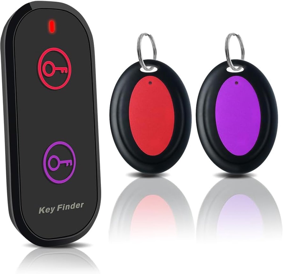 Artikelzoekers en trackers - 150ft bereik draadloze zoekers met geluid, locatortags voor sleutels, portemonnee, huisdier, telefoon, bril