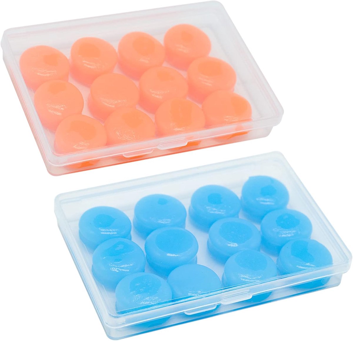 siliconen oordopjes, waterdichte oordopjes met ruisonderdrukking, voor slapen, schieten, vliegtuig, concerten, maaien, 12 paar